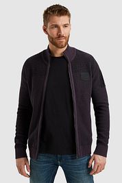 PME Legend Cardigan Knitted Structure Purple