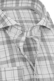 Profuomo Recycled Shirt Checkered Grey