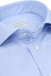 Profuomo Dobby Shirt Print Light Blue