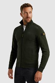 PME Legend Cardigan Jacquard Interlock Olive Green