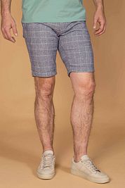 Suitable Don Short Blue Checkered