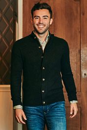 Suitable Cardigan Austus Woolmix Anthracite