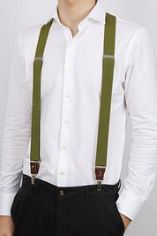 Suitable Luxe Suspenders Green