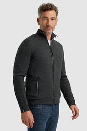 Vanguard Cardigan Wool Blend Anthracite