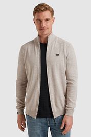 Vanguard Cardigan Cotton Linen Blend Beige