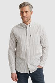 Vanguard Shirt Dobby Stripe Beige