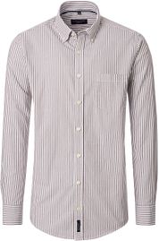 Casa Moda Casual Shirt Stripes Brown