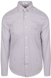 Gant Casual Shirt Poplin Plaid Blue Red