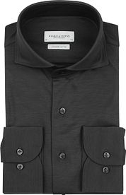 Profuomo Japanese Knitted Shirt Anthracite