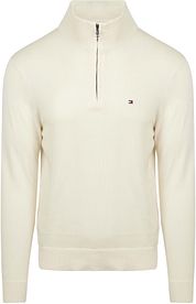 Tommy Hilfiger Half Zip Pullover Essential Off White