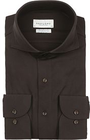 Profuomo Japanese Knitted Shirt Dark Brown