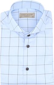 John Miller Shirt Checks Light Blue