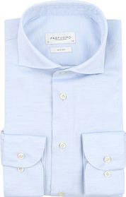 Profuomo Basketweave Shirt Light Blue  