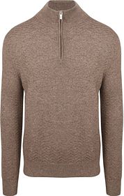 R2 Pullover Halfzip Weave Structure Taupe