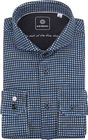Blue Industry Shirt Print Blue