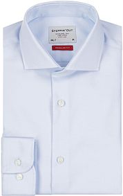 Steppin' Out Shirt Twill Extra Long Sleeves Light Blue