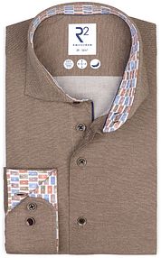 R2 Shirt Melange Brown