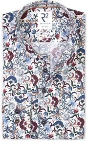R2 Shirt Poplin Flower Print Multicolour