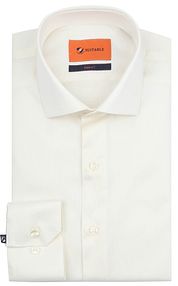 Suitable Shirt Extra Long Sleeves Twill Ecru