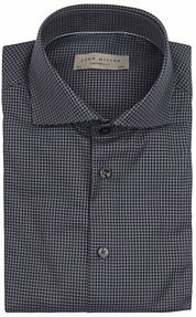John Miller Shirt Vichy Checks Anthracite