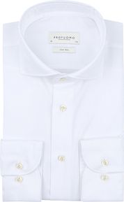 Profuomo Twill Shirt Extra Long Sleeves White  