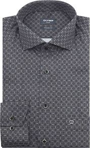 Olymp Luxor Shirt Print Grey