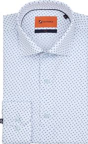 Suitable Shirt Twill Print Light Blue