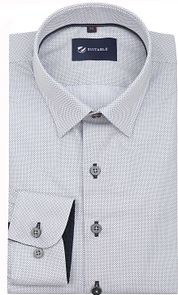 Suitable Shirt Print Sand Navy