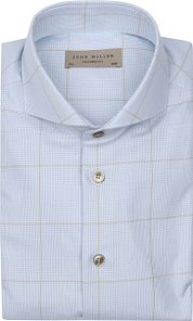 John Miller Shirt Check Light Blue