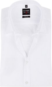 OLYMP Level 5 Body Fit Short Sleeve Shirt White