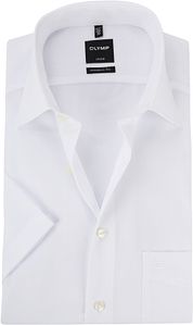 OLYMP Shirt Luxor Modern Fit Short Sleeve White