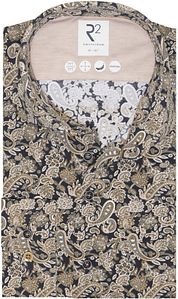 R2 Shirt Knitted Paisley Beige