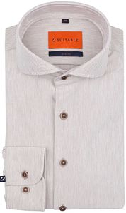 Suitable Herringbone Shirt Sand