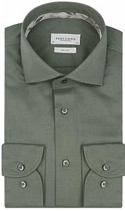 Profuomo Twill Shirt Olive Green