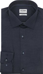 Olymp Level 5 Shirt Pinpoint Navy