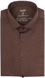OLYMP Shirt Level 5 24/Seven Melange Brown