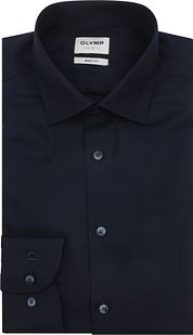 OLYMP Shirt Level 5 Navy Extra Long Sleeves
