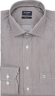 Olymp Luxor Shirt Stripes Brown