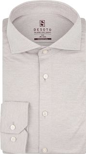 Desoto Essential Shirt Hai Piqué Beige