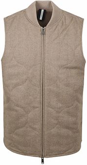 Profuomo Herringbone Bodywarmer Sand