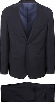 Suitable Suit Structure Wool Navy