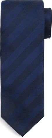 Suitable Tie Silk Stripe Navy 