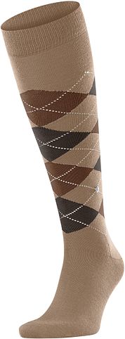 Burlington Edinburgh Knee Socks Wool Beige