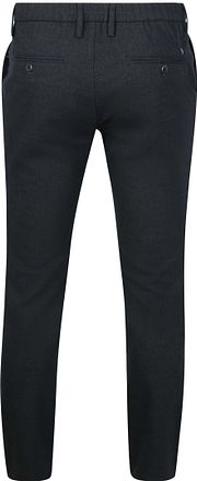 Alberto Byxa Jump Flanell Herringbone Navy