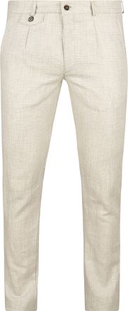 Suitable Chino Lin Carreaux Beige