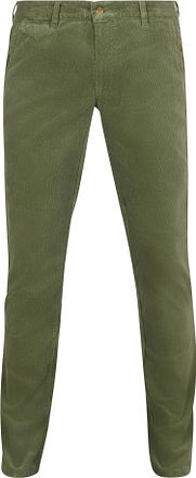 Suitable Chino Plato Corduroy Grün