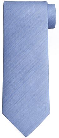 Suitable Silk Tie Herringbone Light Blue