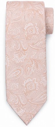 Suitable Krawatte Seide Paisley Caramel Braun