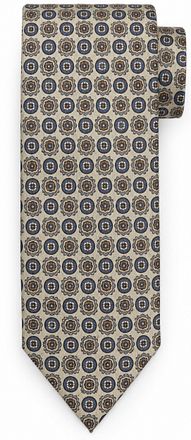 Suitable Seda Corbata Estampado Beige