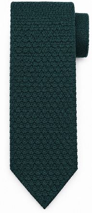 Suitable Tie Knitted Wool Dark green